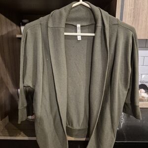 Ginger G Olive Cardigan Sweater